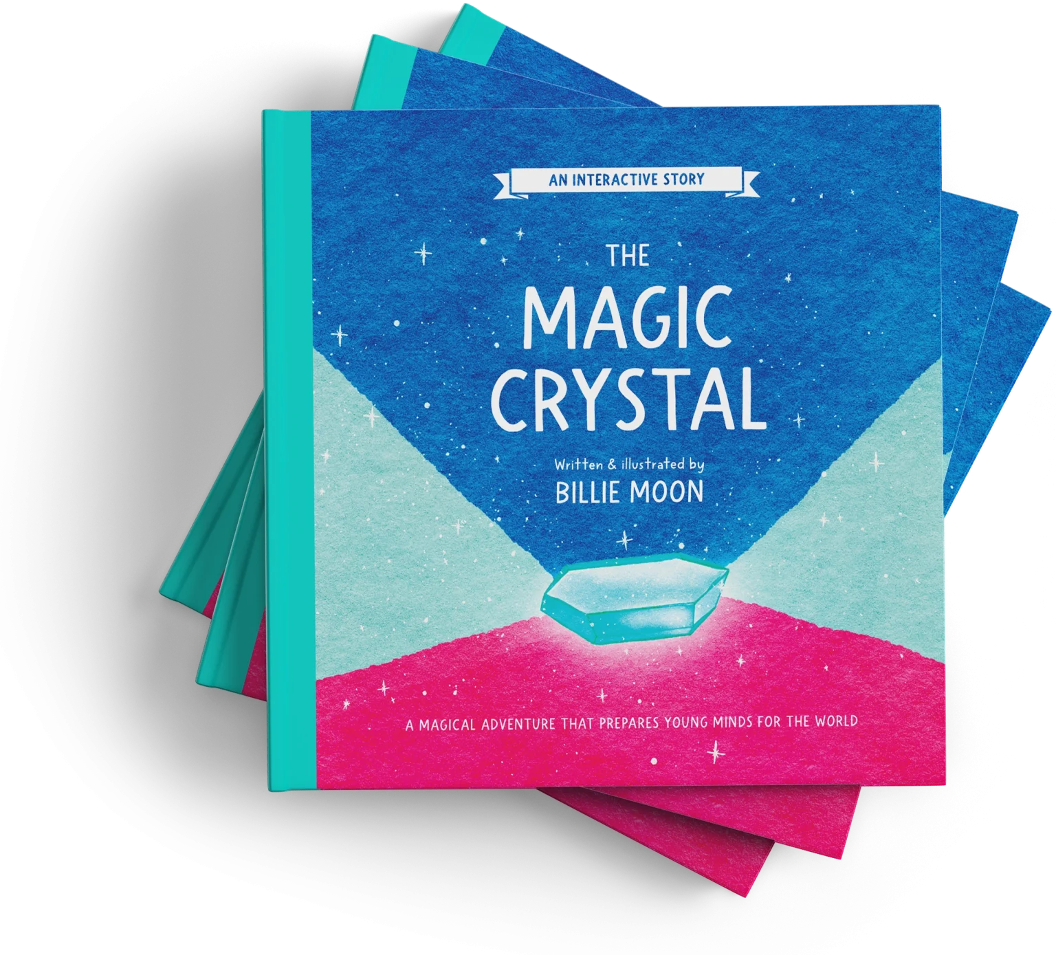 A stack of The Magic Crystal books